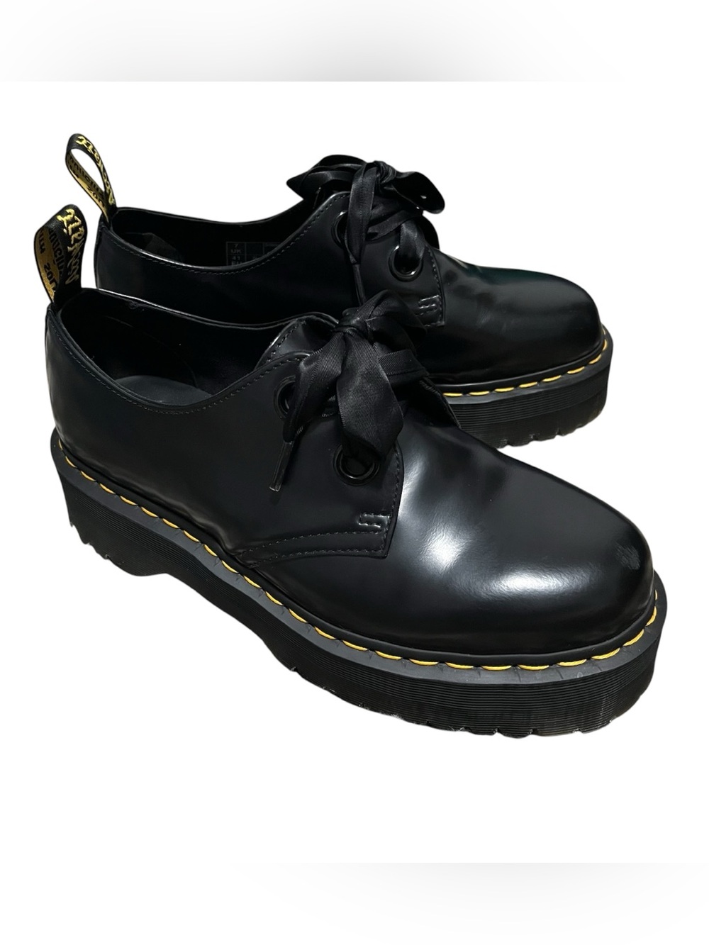 Dr. Martens size 9L US women’s Holly platforms black chunky heel
